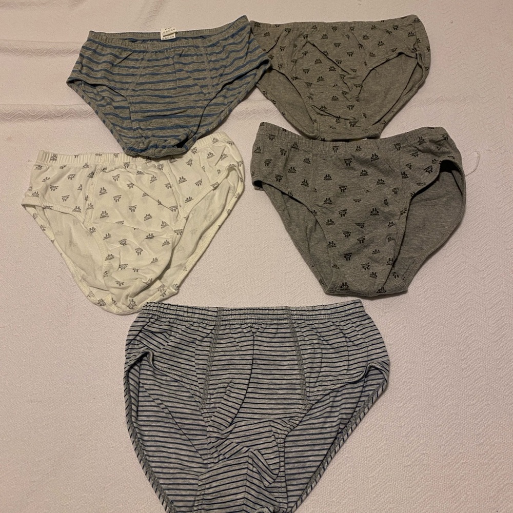 Kids Patterned Bottoms in Gray and White